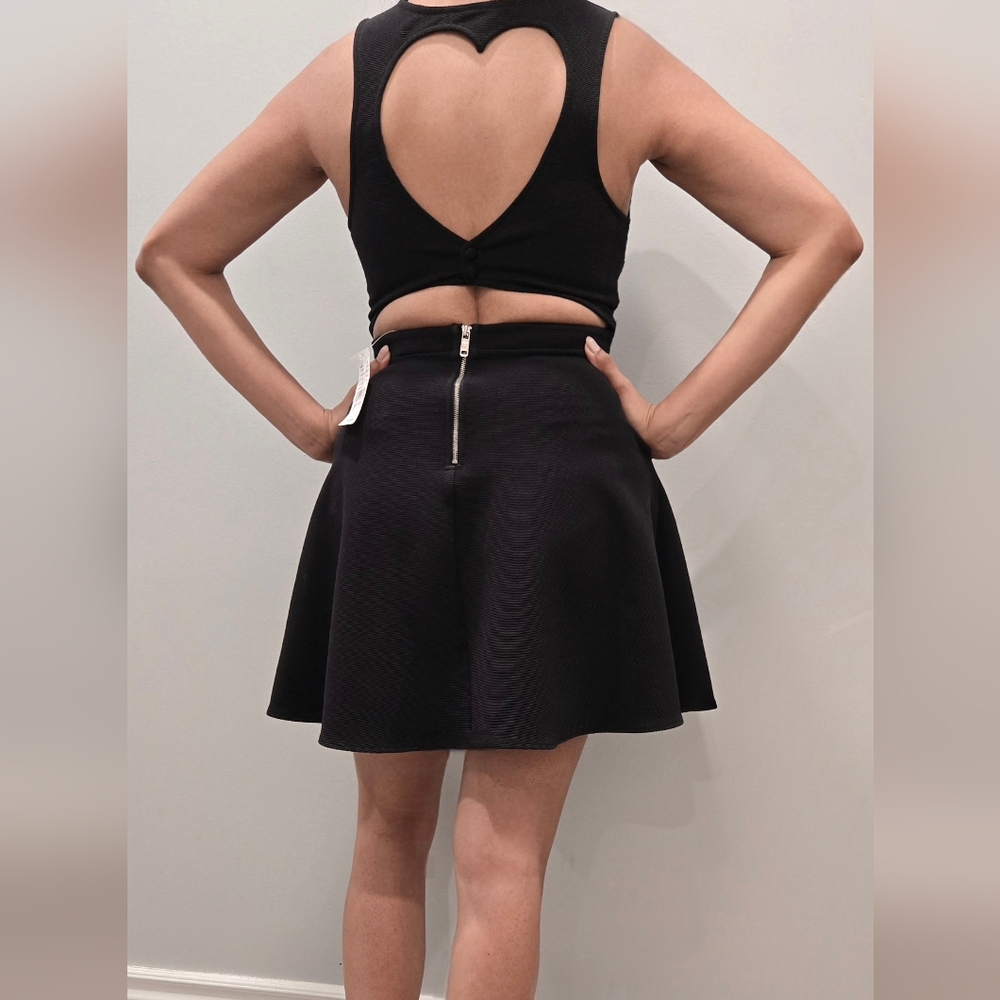 NWT - Kendall & Kylie Navy Heart Cutout Backless Dress